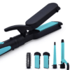 Havells 5-in-1 Multi Styling Kit - Straightener, Curler, Crimper, Conical Curler & Volume Brush | For Multiple Hair Styles | 2 Years Guarantee | Blue/Black | HC4045